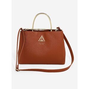 Loungefly Harry Potter Deathly Hallows Elder Wand Crossbody Handbag Purse -Brown